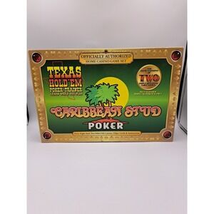 Texas Hold 'Em Poker Trainer Game Caribbean Stud Poker New Open Box